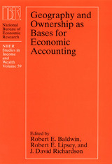 front cover of Geography and Ownership as Bases for Economic Accounting