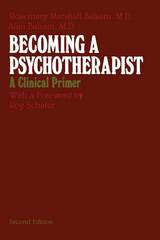 front cover of Becoming a Psychotherapist