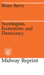 front cover of Sociologists, Economists, and Democracy
