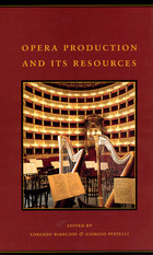 front cover of Opera Production and Its Resources
