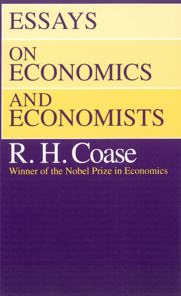 Cover of Essays on Economics and Economists