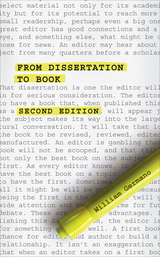 front cover of From Dissertation to Book, Second Edition