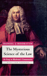 front cover of The Mysterious Science of the Law