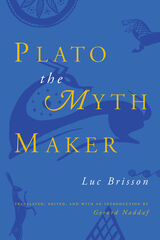 front cover of Plato the Myth Maker