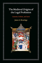 front cover of The Medieval Origins of the Legal Profession