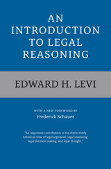 front cover of An Introduction to Legal Reasoning