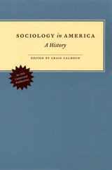 front cover of Sociology in America