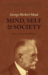 front cover of Mind, Self, and Society