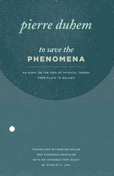 front cover of To Save the Phenomena