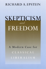 front cover of Skepticism and Freedom