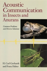 front cover of Acoustic Communication in Insects and Anurans