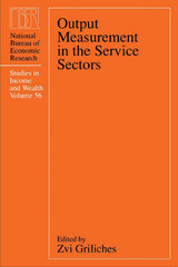 front cover of Output Measurement in the Service Sectors