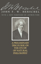 front cover of A Preliminary Discourse on the Study of Natural Philosophy