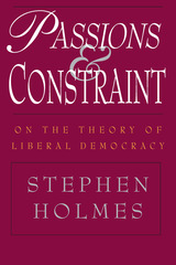 front cover of Passions and Constraint
