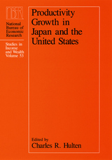 front cover of Productivity Growth in Japan and the United States