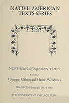 front cover of Northern Iroquoian Texts
