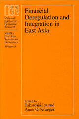 front cover of Financial Deregulation and Integration in East Asia