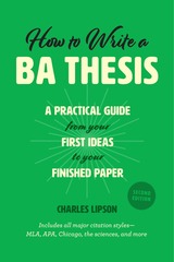 front cover of How to Write a BA Thesis, Second Edition