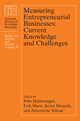 front cover of Measuring Entrepreneurial Businesses