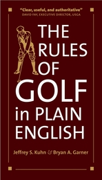 front cover of The Rules of Golf in Plain English