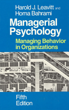 front cover of Managerial Psychology