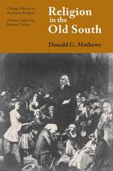 front cover of Religion in the Old South