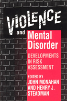 front cover of Violence and Mental Disorder