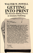 front cover of Getting into Print