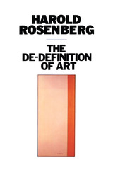 front cover of The De-Definition of Art