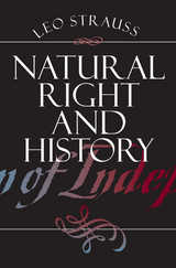 front cover of Natural Right and History