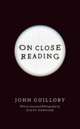 front cover of On Close Reading