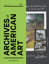 front cover of Archives of American Art Journal, volume 60 number 1 (Spring 2021)