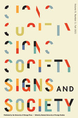 front cover of Signs and Society, volume 9 number 3 (Fall 2021)