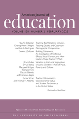 American Journal of Education, volume 128 number 2 (February 2022)