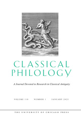 front cover of Classical Philology, volume 118 number 1 (January 2023)