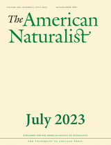 front cover of The American Naturalist, volume 202 number 1 (July 2023)