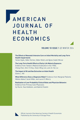 front cover of American Journal of Health Economics, volume 10 number 1 (Winter 2024)