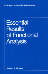 front cover of Essential Results of Functional Analysis
