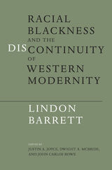 front cover of Racial Blackness and the Discontinuity of Western Modernity