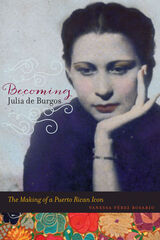 front cover of Becoming Julia de Burgos