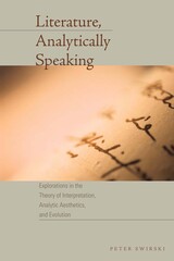 front cover of Literature, Analytically Speaking