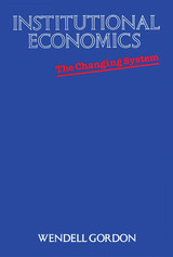front cover of Institutional Economics