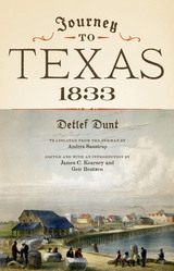 front cover of Journey to Texas, 1833