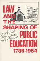 front cover of Law and the Shaping of Public Education, 1785-1954
