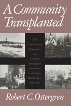 front cover of A Community Transplanted