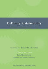front cover of Defining Sustainability