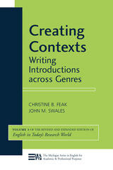 front cover of Creating Contexts