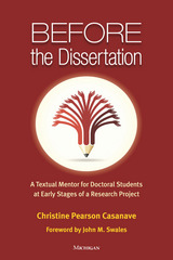 front cover of Before the Dissertation