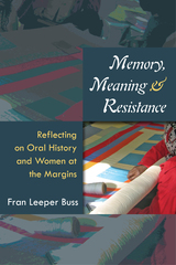 front cover of Memory, Meaning, and Resistance
