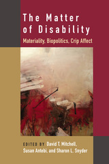 front cover of The Matter of Disability